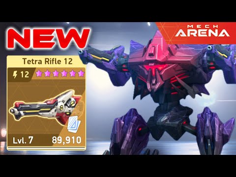 NEW Tetra Rifle 12 - Damage Through MODs? This Weapon Breaks All the Rules! 😱💥 Mech Arena