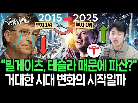 빌게이츠 vs 머스크 두 거물의 엇갈린 운명, 시대 변화의 상징일까