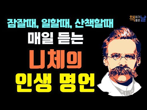 우리의 가슴을 뛰게 만드는 니체의 인생 명언, 니체의 인생 수업, 책읽어주는여자 오디오북 korean audiobook