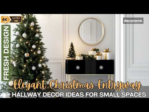 Elegant Christmas Entryway & Hallway Decor Ideas for Small Spaces: Luxury Holiday Tips