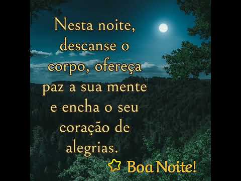 Mensagem de boa noite bom descanso ✨🌙