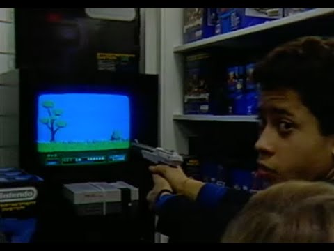 Browsing toys and video games at Fao Schwarz in 1986