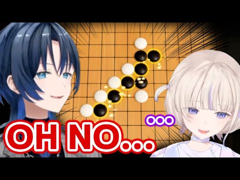 Ao panics after defating Hajime so easily at Gomoku【Hololive】