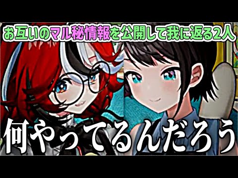 お互いの『非公開マル秘情報』を暴露し合った結果...【大空スバル/Hakos Baelz/ホロライブ切り抜き】