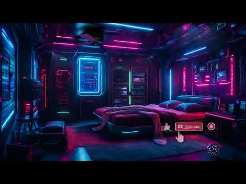 Neon Sanctuary in Deep Space | Space Ship Astral Rumble | Relaxing Sounds of Space Sleep | 10 hours