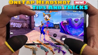 One tap headshot tips and tricks with handcam tutorial garena free fire