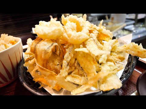 Super tempura rice bowl! Curry!！Adhering to an udon restaurant with amazing tempura in Tokyo