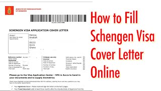 How to Fill Schengen Visa Cover Letter ||Applying for Denmark Schengen Visa Application 🇪🇺