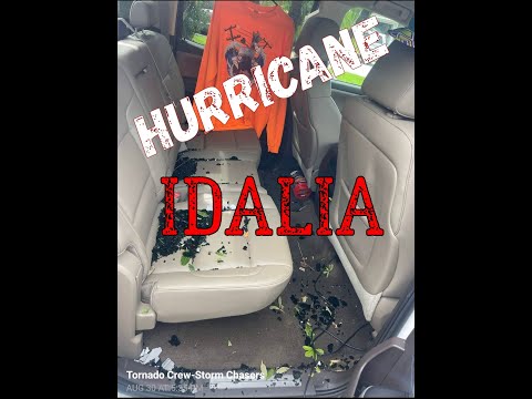 HURRICANE EYE WALL TORNADO HITS CHASE TRUCK  |  Extreme Winds Over 120 mph. Idalia 8-30-23