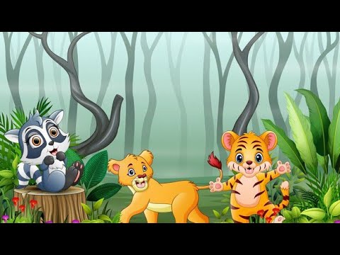 Baby bus miumiu learn the animal traits | Miuw miuw with friend in forest | Baby bus kids learn game