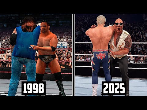 The Evolution Of Rock Bottom in WWE Games! (WWF War Zone to WWE 2K25)