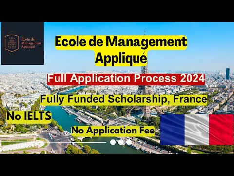 Ecole de Management Appliqué University France, Application process 2024, scholarship, MS, BS, Ph.D