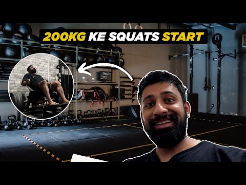 200 kg ke Squats start hogye | Rajat Dalal