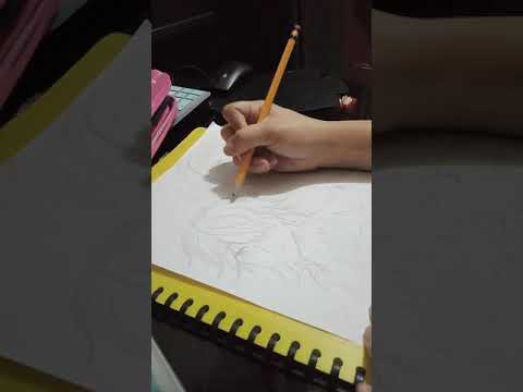 drawing an anime character! #drawing #edit #1minshorts