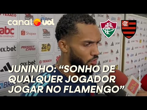 FLAMENGO: JUNINHO DIZ QUE GOL NO MARACANÃ FOI 'UM SONHO': 'MUITO FELIZ'