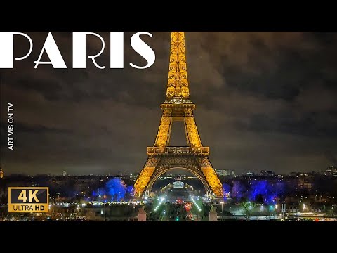 [🇫🇷Paris France] Beautiful evening Walk (4K HDR)  04/JANUARY/2025