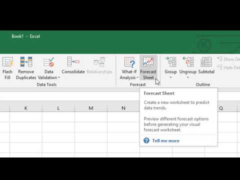 How to Use the Forecast Sheet