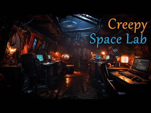 Creepy Space Lab UFO Ambience | Scary Sci-fi Space Sounds | Sci-fi Halloween | 10 hours