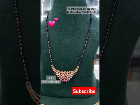 Rose gold short mangalsutra design 👌💕 book fast 9594973218 || #shorts #ytshorts #viral