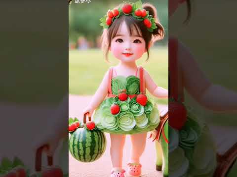 বেবি ডল #cute #subscribenow #hairstyles #fruit #channellaughter #adorablebabymoments