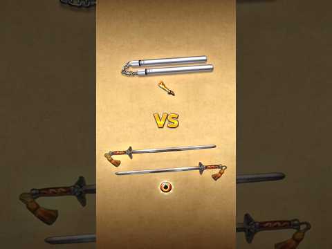 Steel nunchucks or Hermit's sword? which one is the best? 🤔 #shorts #shadowfight2