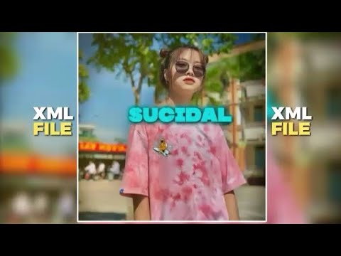 Sucidal || English song || Alight motion xml file in description 🔰🔰🔰