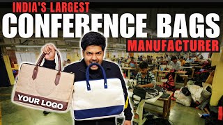 LARGEST CONFERENCE BAGS MANUFACTURER IN INDIA😱 #conferencebagmanufacturer #jutefilefolder