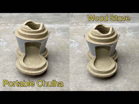 Chulha Banane Ka Tarika | wood Stove | firewood | solo Stove | mud Stove |  primitive technology