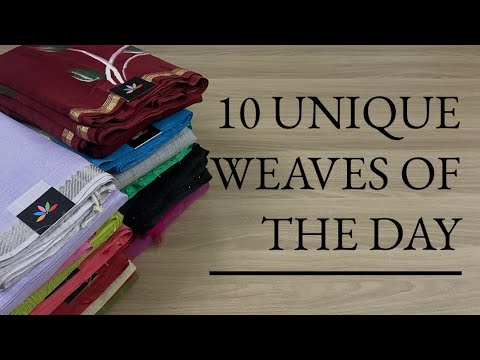 Detailed Video - 10 Unique Weaves of the Day | Shop on www.fabk.in #fabksarees