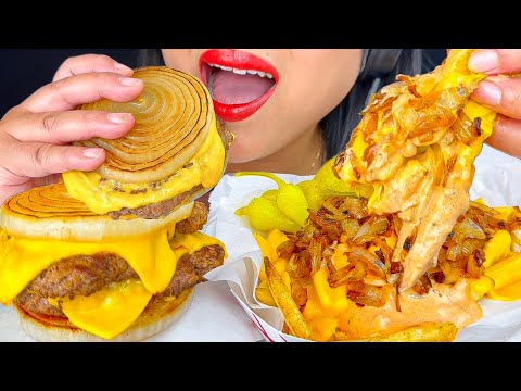 ASMR IN-N-OUT BURGER FLYING DUTCMAN & ANIMAL STYLE FRIES | EATING SOUNDS | MUKBANG | ASMR PHAN