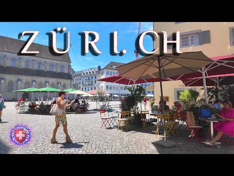 ZURICH SWITZERLAND ✨ Stroll to Münsterbrücke from Main Station 4K HDR Niederdorf / Love Lock Bridge