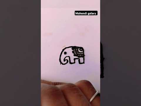 elephant design mahendi| simple mahendi | #mahendishort #simplemahendi #mahendi #music