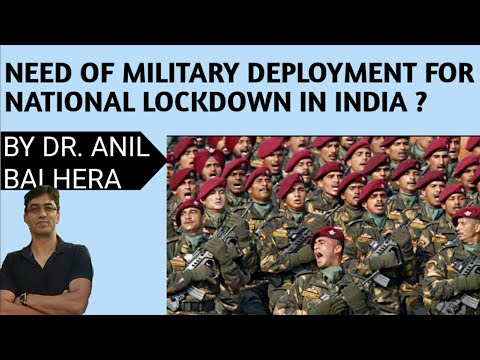 Need of Military Deployment for National Lockdown in India?