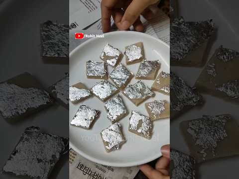 KAJU KATLI | HOME-MADE KAJU KATLI 🥰 #shorts #kajukatli #howtomakekajukatli #ytshorts