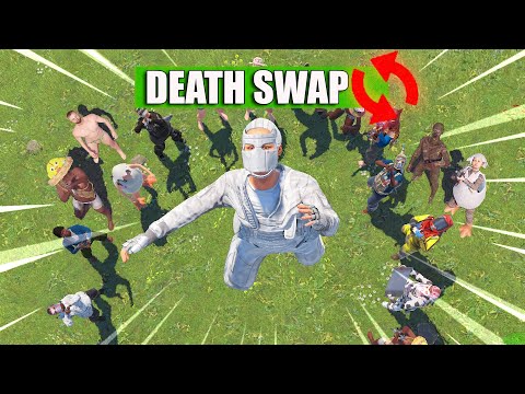 Rust Death Swap but with 20 CONTENT CREATORS