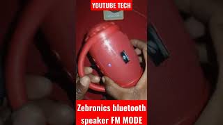 How to connect radio in bluetooth speaker🔊zebronics | B Era #shorts  #zebronics