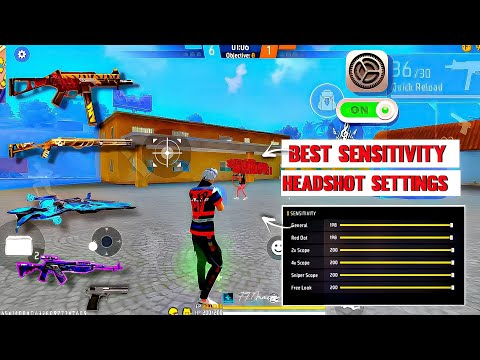 All Gun Headshot Sensitivity Setting After New OB44 Update | Free Fire Max Auto Headshot Sensitivity