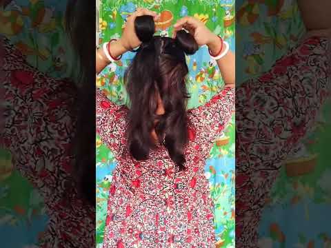 Easy Updo Hairstyle | Updo For Long Hair#shorts#youtubeshorts#easyhairstyle#hairstyle#girlshairstyle