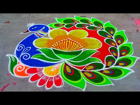 Margazhi Kolam🍀New Year Special Rangoli Design 2025🍀Pongal Kolam🍀Sankranthi Muggulu🍀Easy🍀Rangoli