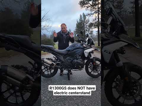 Fake News:  R1300GS does NOT have electric mainstand... #r1300gs #motorcycle