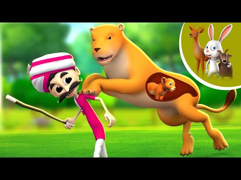 गर्भवती शेरनी - Pregnant Lioness Story | Hindi Kahaniya Comedy Animal Hindi Moral Stories JOJO TV