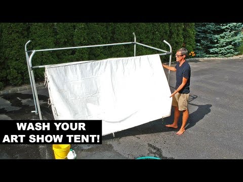 How to clean your art festival tent