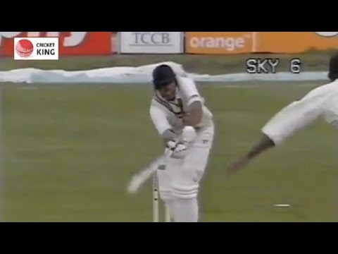 Mohammad Azharuddin beautiful flick through leg side for four