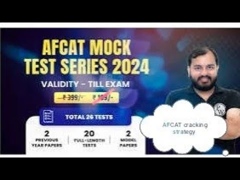 AFCAT MOCK TEST 2024 is going live!    Aaddii9 is live!!