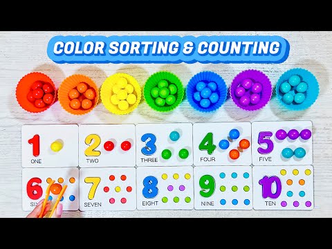 Best Way to Learn Colors & Counting for Kids! Learn 1-10 Counting For Preschool and Kindergarten