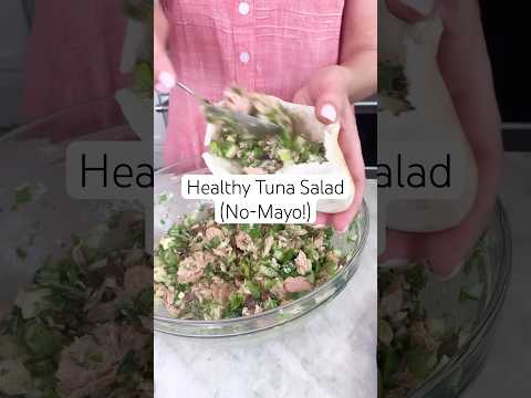 Healthy Tuna Salad, Mediterranean-Style! (No-Mayo Tuna Salad Recipe) #tunasalad #shorts