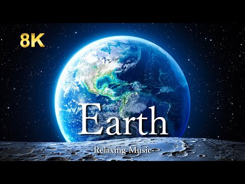 [8K] Planet Earth | Relaxing piano music and Scenic Relaxation Film