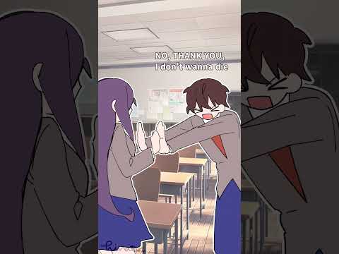 Yuri's Red Flag🚩 #animation #ddlc