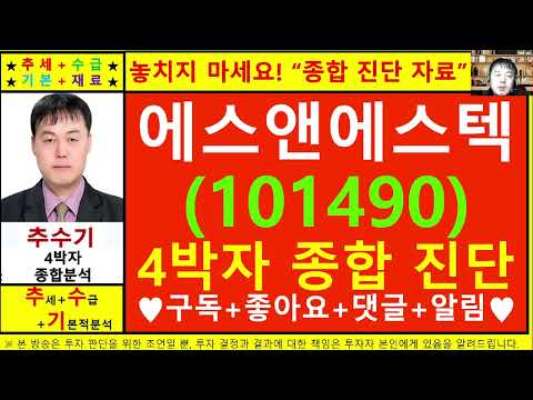 에스앤에스텍(101490)종목진단및향후주가전망 추수기(추수)전문가