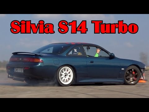 Nissan S14 Silvia Massive Drift - Turbo Whoosh Sound